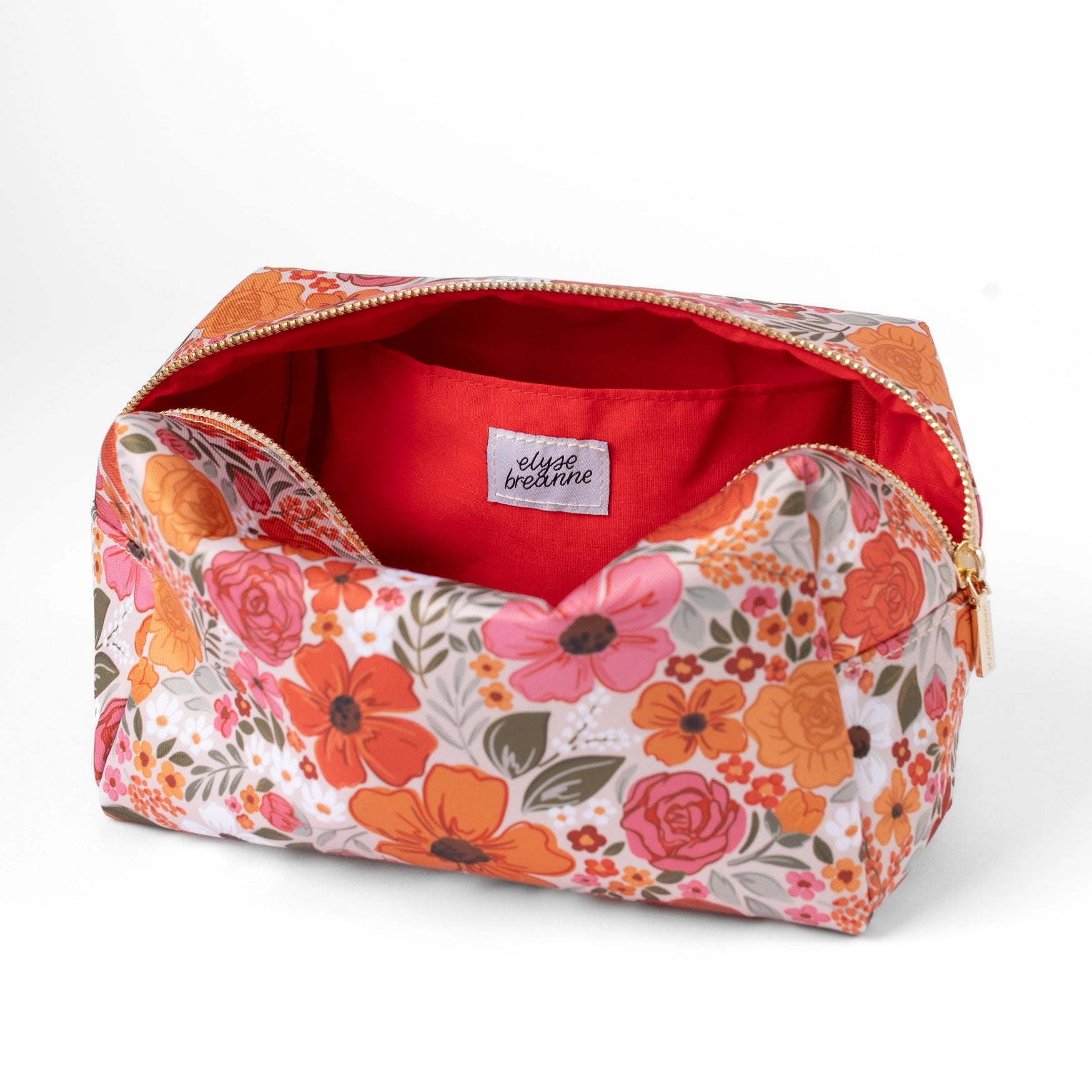 Floral Cosmetic Bag